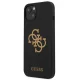 Guess iPhone 13 / 14 / 15 Case Silicone 4G Logo, Black
