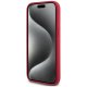 Karl Lagerfeld Silicone Karl&Choupette MagSafe Case for iPhone 15, Red