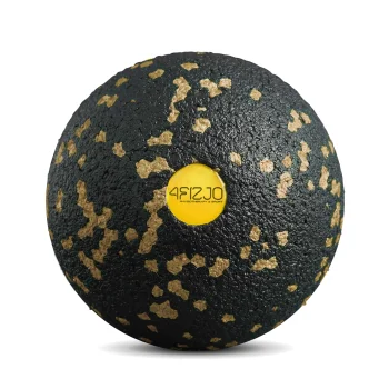4FIZJO EPP Massage Ball 8 cm, Black and Gold
