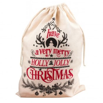 Santa Sack Large Christmas Gift Bag 50x70 cm for Presents