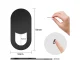 Webcam Privacy Cover Slider for Laptop and Phone Cameras, black