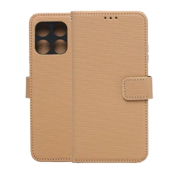 Smart Triangle Wallet Case for Motorola Edge 70, Brown
