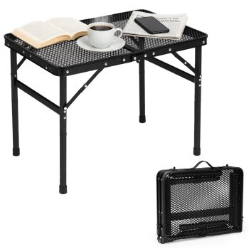 Multigarden Folding Camping Table 60x40 cm, Black