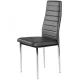 Multistore Faux Leather Dining Chairs, Set of 4, Grey