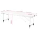 Activfizjo Komfort 3-Segment Folding Massage Table, White