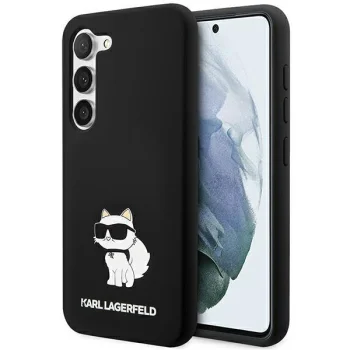 Samsung Galaxy S23 (SM-S911) Karl Lagerfeld Silicone Choupette Case Cover (KLHCS23SSNCHBCK), Black