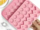 3D Silicone Ice Cube Tray (Hearts, Spheres, Diamonds), 24 Cubes