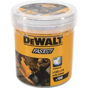 Cutting Discs for Metal DeWalt DT20540-QZ 125 x 1.0 mm, 100 pcs