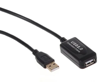 Maclean MCTV-757 Active USB 2.0 Extension Cable, USB-A, 10m, Black