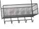 Hanging Metal Organizer / Shelf for Kitchen and Bathroom, Black