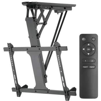Maclean MC-880 Motorized Ceiling TV Mount 32-70" with Remote Control, Black