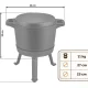 Berdsen BD-480 Cast Iron Cauldron with Grill Pan 8L