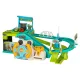 Interactive Car Track with Steering Wheel and Parking