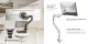 Heavy-Duty Single Monitor 24\"-57\" Gas Spring Arm Mount, Black