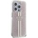 Guess iPhone 14 Pro Max Case IML 4G Gold Stripe, Pink