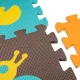 Foam puzzle mat for children 9 el. colourful animals 85cm x 85cm x 1cm