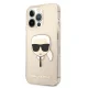 Karl Lagerfeld iPhone 13 / 13 Pro Case Glitter Karl\'s Head, Gold