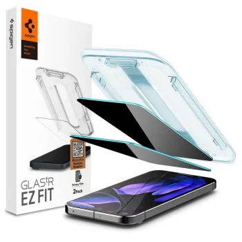 Spigen Glas.TR Ez Fit Privacy HD Screen Protector for Google Pixel 9 / 9 Pro (2-Pack)