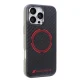 Audi Carbon Fiber Sport Red Circle MagSafe Case for iPhone 16 Pro Max - Black
