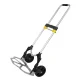 Folding warehouse trolley with aluminum platform, 90 kg load capacity