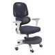 Kids Ergonomic Desk Chair with Footrest, Adjustable Swivel Chair, Grey