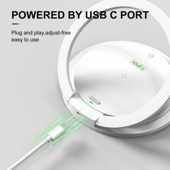 Bedside Lamp with Wireless Charger T-Phox SL-603 15W, white