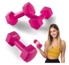 4Fizjo Bitumen Dumbbells 2 x 1 kg, Pink