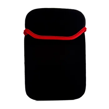 Neoprene Sleeve Case for Tablets up to 7", Black / Red