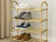 4-Tier Shoe Rack Organizer, Gold