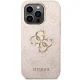 Guess iPhone 15 Pro Max Case 4G Big Metal Logo, Pink