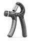 4Fizjo Adjustable Resistance Hand Gripper Exerciser Expander, 10-40kg, Black-Gray
