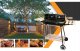 Open Garden Barbecue BBQ Grill with Shelves and Accessories