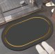 Quick-Dry Bathroom Mat, Black