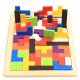 Educational Toy Wooden Puzzle, Tetris \"Wood Intelligence\"