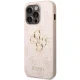 Guess iPhone 15 Pro Max Case 4G Big Metal Logo, Pink
