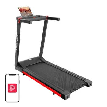 DeerRun A1 Pro Foldable Electric Treadmill, Black and Red