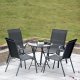 Multigarden SC-092KD Garden Chair Set, 2 Pcs, Dark Gray