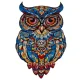 Kruzzel Owl Wooden Jigsaw Puzzle, 177 pcs