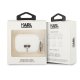Karl Lagerfeld Silicone Ikonik Case for AirPods Pro White