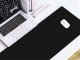 XL non-slip gaming desk mat for mouse and keyboard, 80×30 cm, black