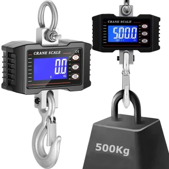 Rechargeable Digital Hanging Scale 500kg Industrial Crane Scale with LCD Display