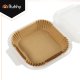 Ruhhy Air Fryer Parchment Paper Liners 26955, 100 Pcs, 16x16 cm Square