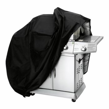 Waterproof Grill Cover Heavy Duty, Universal BBQ Cover for Outdoor Grills, Black