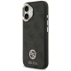 Guess iPhone 17 Case 4G Strass Logo & Big Strap Metal Buttons MagSafe, Black