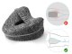 Orthopedic Knee Pillow for Side Sleepers, Leg Pillow for Back, Hip, and Joint Pain Relief, grey