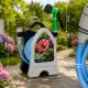 Garden Hose on Reel with Spray Gun 10m