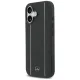 Mercedes Leather Star Pattern Stripes MagSafe Phone Case Cover iPhone 17 - black