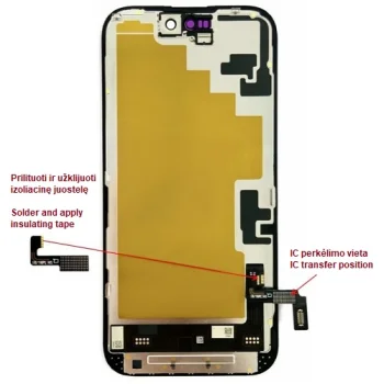 Display for iPhone 16, LTPO Soft OLED, 60Hz, 6.12"