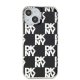 DKNY iPhone 15 / 14 / 13 Case IML Checkered Mono Pattern, Black