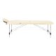 Massage table Balance portable aluminum 2 section, cream